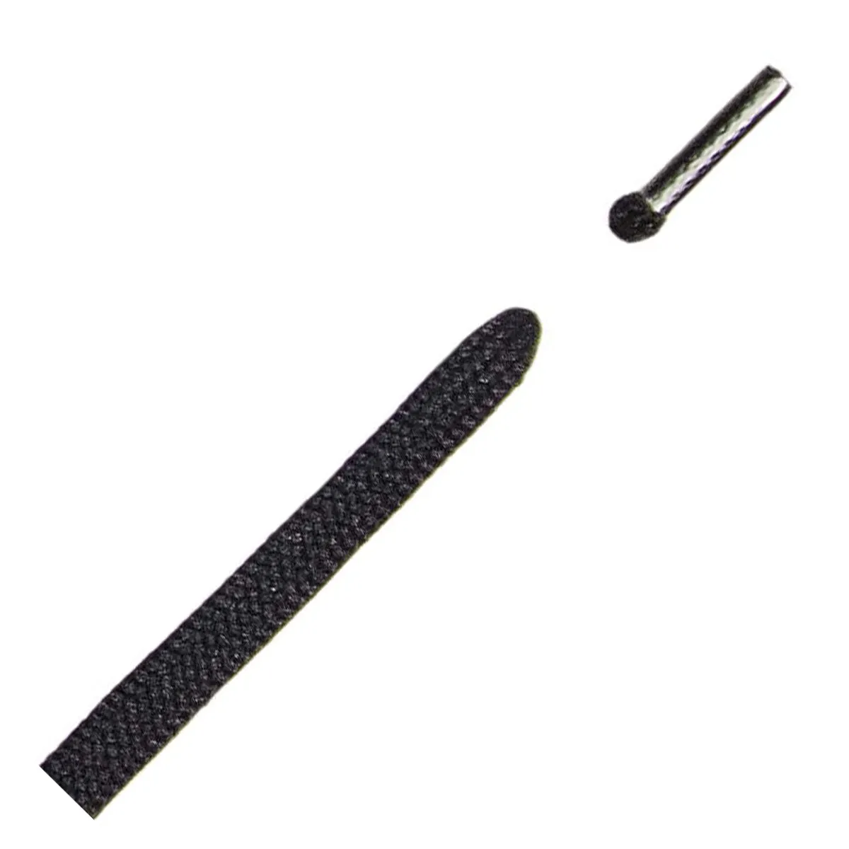 150cm 7mm Semicircular Laces - 038 Black