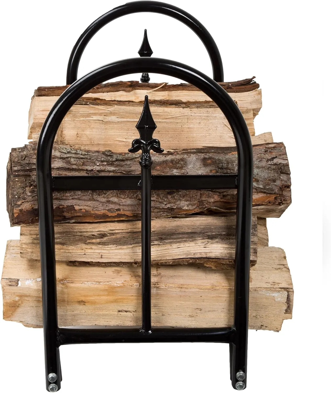 2 Ft. Small Indoor/Outdoor Heavy Steel Firewood Storage Holder