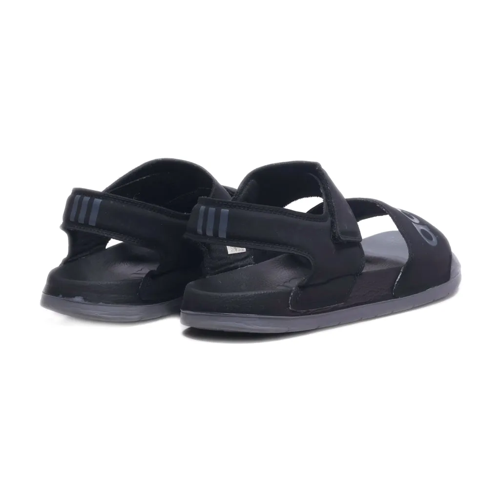 Adidas Casual Sandals Pu Leather Black Colour For Men