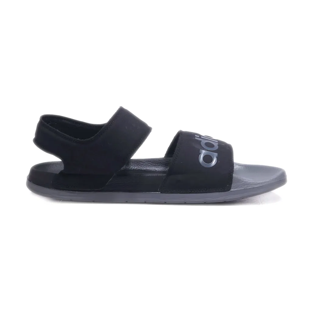 Adidas Casual Sandals Pu Leather Black Colour For Men