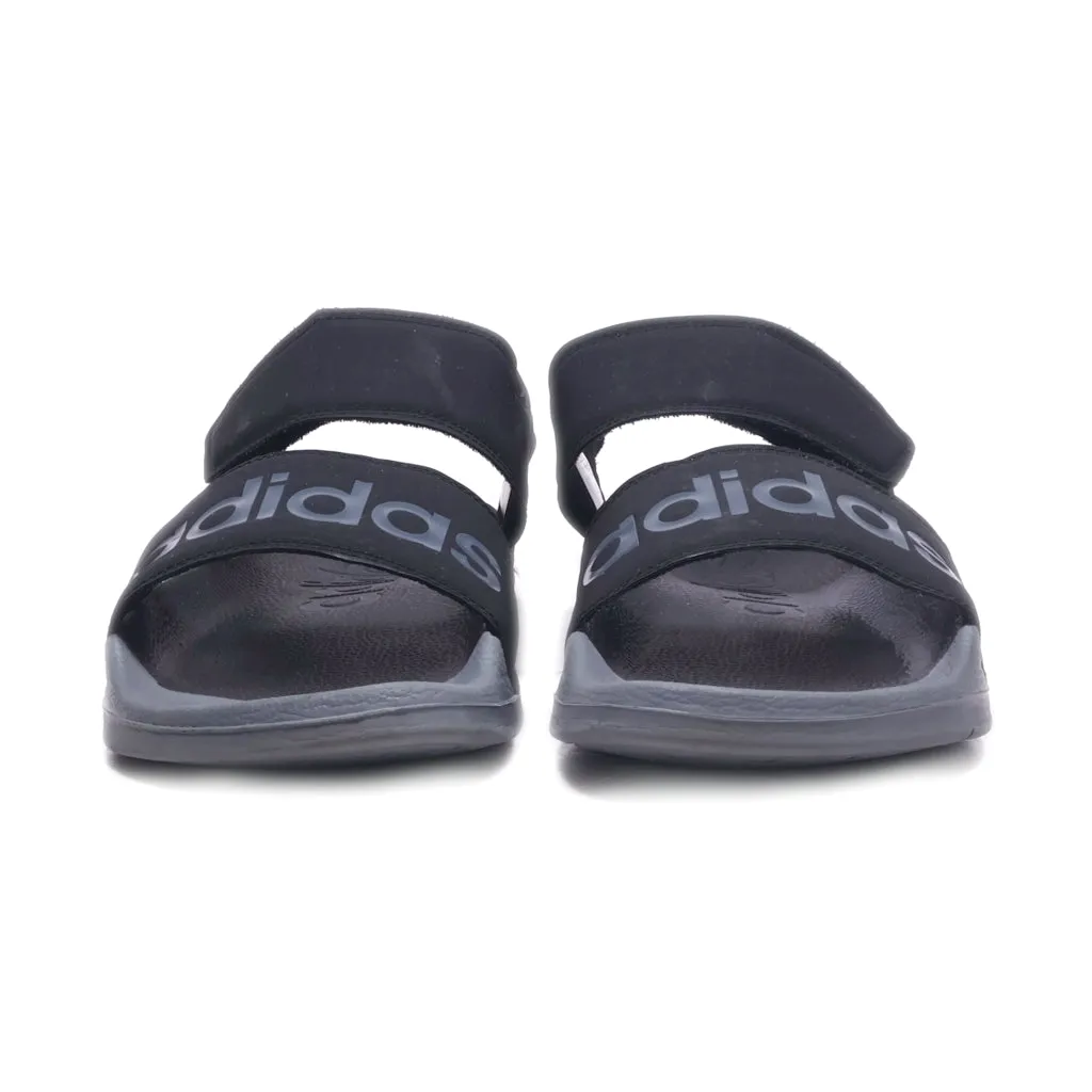 Adidas Casual Sandals Pu Leather Black Colour For Men