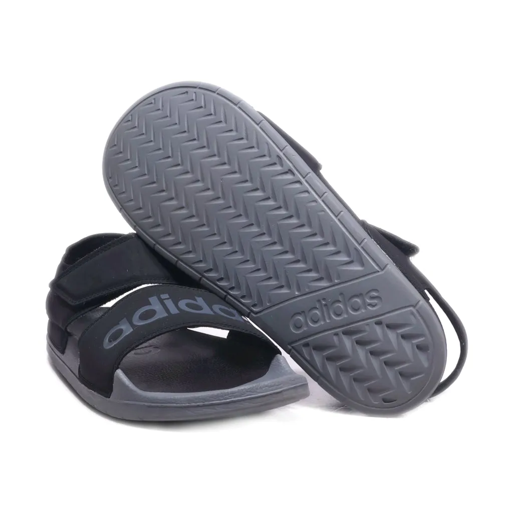 Adidas Casual Sandals Pu Leather Black Colour For Men