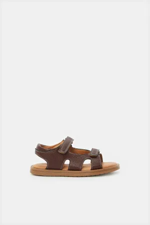 Boys Brown Comfort Sandals