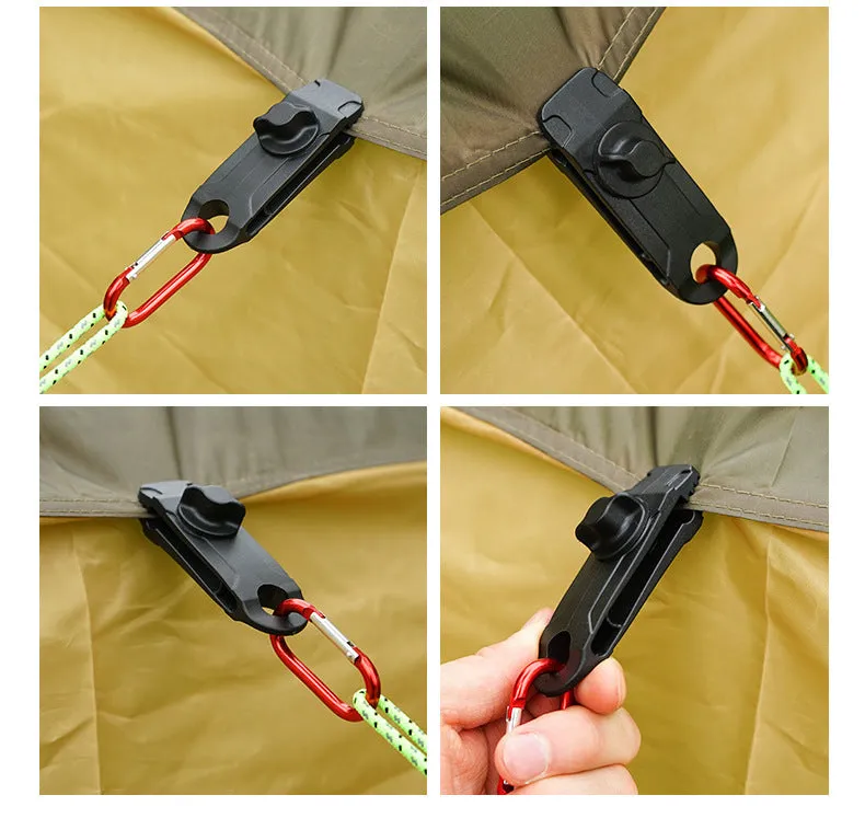 Camping Tent Hooks Tarp Clip Anchor Tents Parts Outdoor Hiking