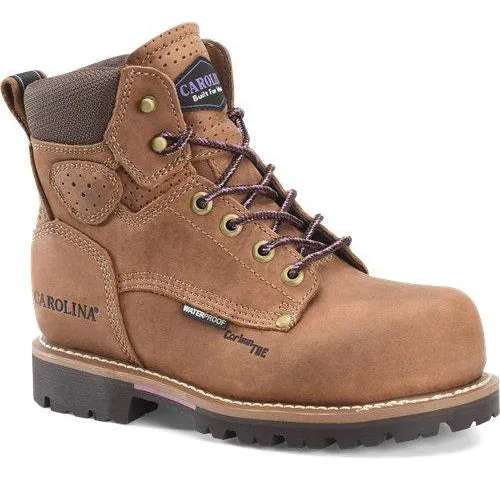 Carolina Women's Parthenon 6" Comp Toe WP Work Boot- Brown - CA1630