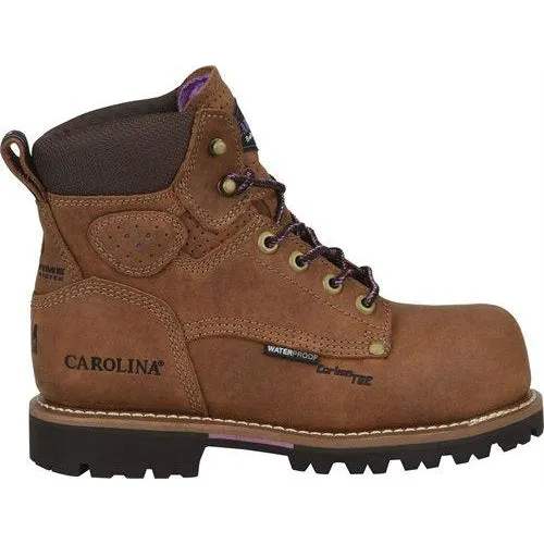 Carolina Women's Parthenon 6" Comp Toe WP Work Boot- Brown - CA1630