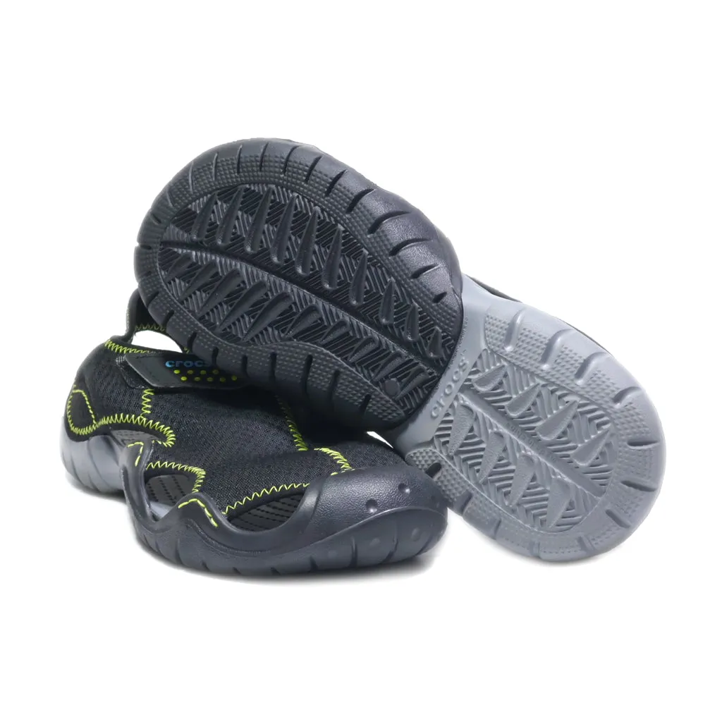 Crocs Casual Sandals Fabric Black Colour For Men