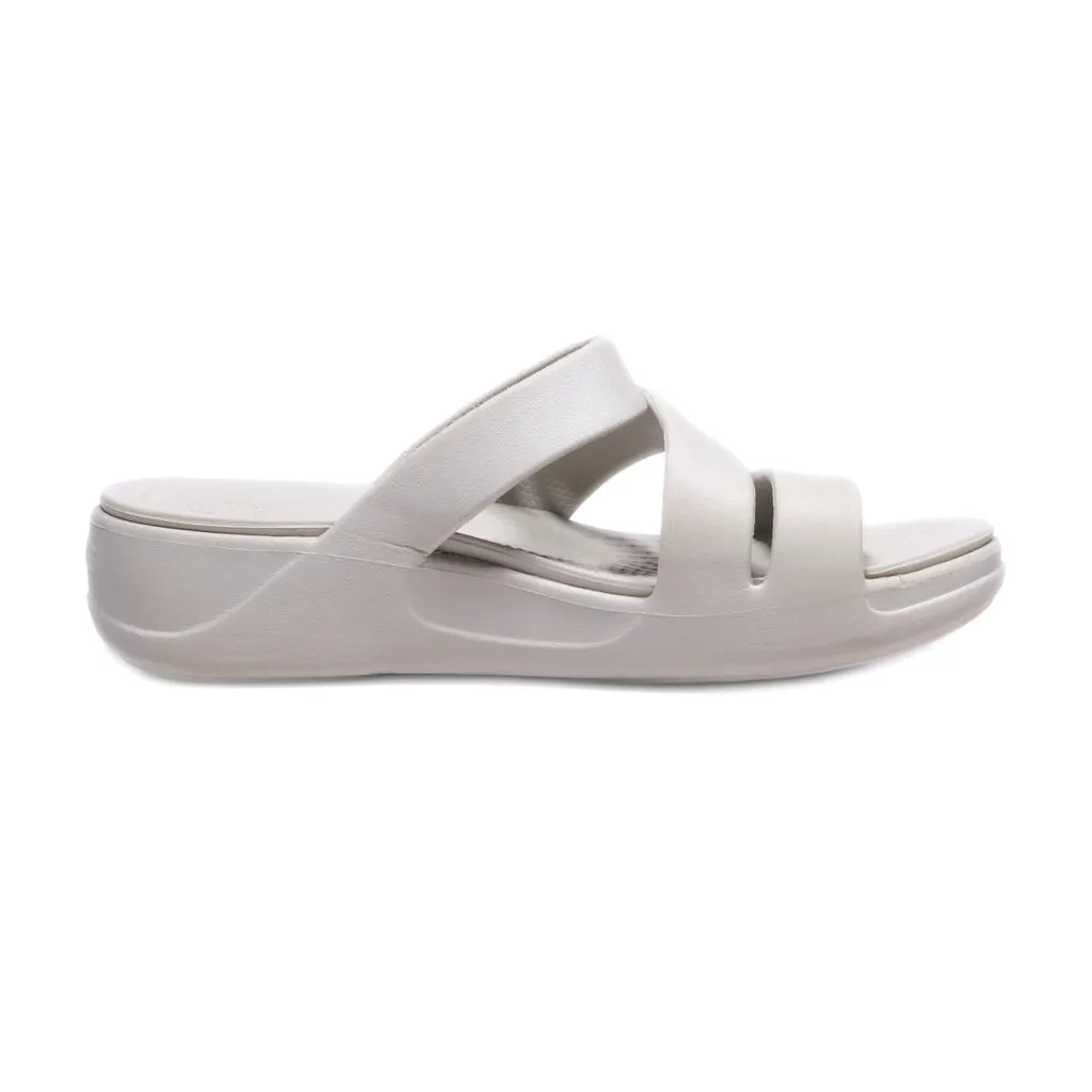 Crocs Monterey Wedge Sandals Rubber Grey Colour For Women