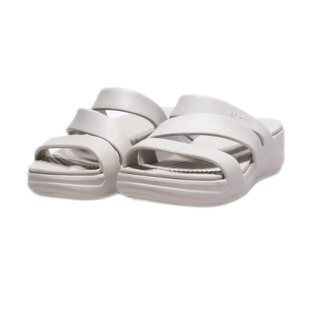 Crocs Monterey Wedge Sandals Rubber Grey Colour For Women