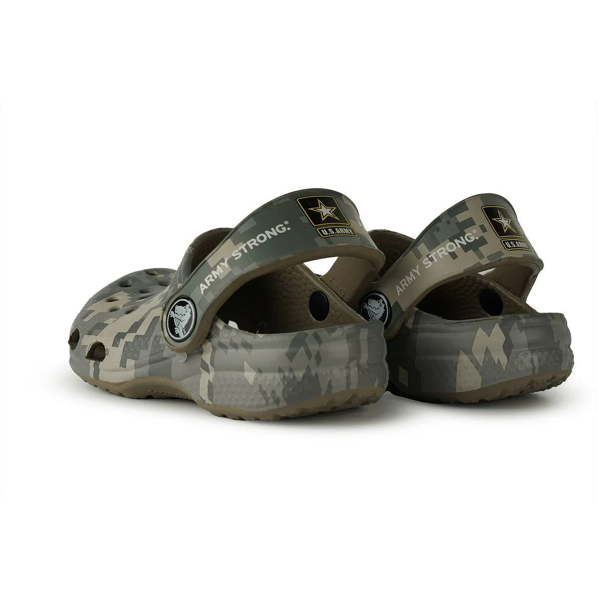 Crocs Us Army Sandals Clogs Rubber Multicolour Colour For Kids