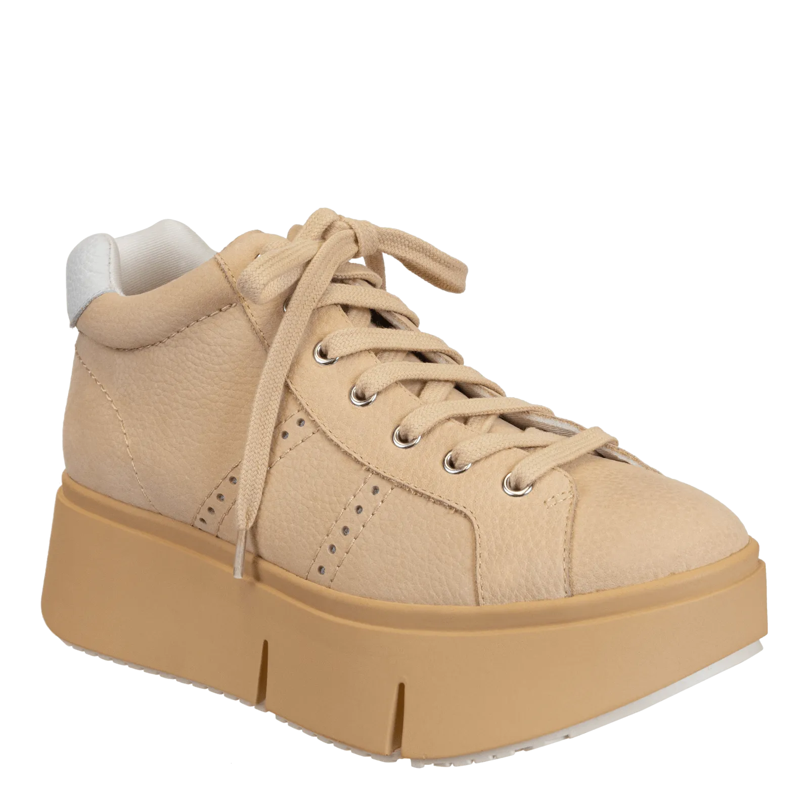 ESSEX in BEIGE Platform High Top Sneakers