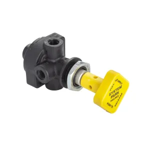 HBS KN20021 Haldex Hand Operated Push/Pull Dash Valve (1/8" Ports, 40psi)