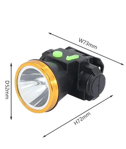 Head Lamp Outdoor Waterproof LED Head Lamp 100-250V Diving Headlight Head Flashlight Lantern for Swimming Camping