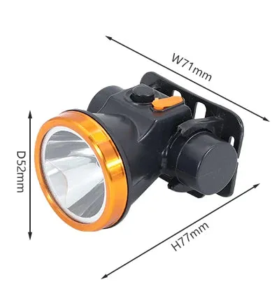 Head Lamp Outdoor Waterproof LED Head Lamp 100-250V Diving Headlight Head Flashlight Lantern for Swimming Camping