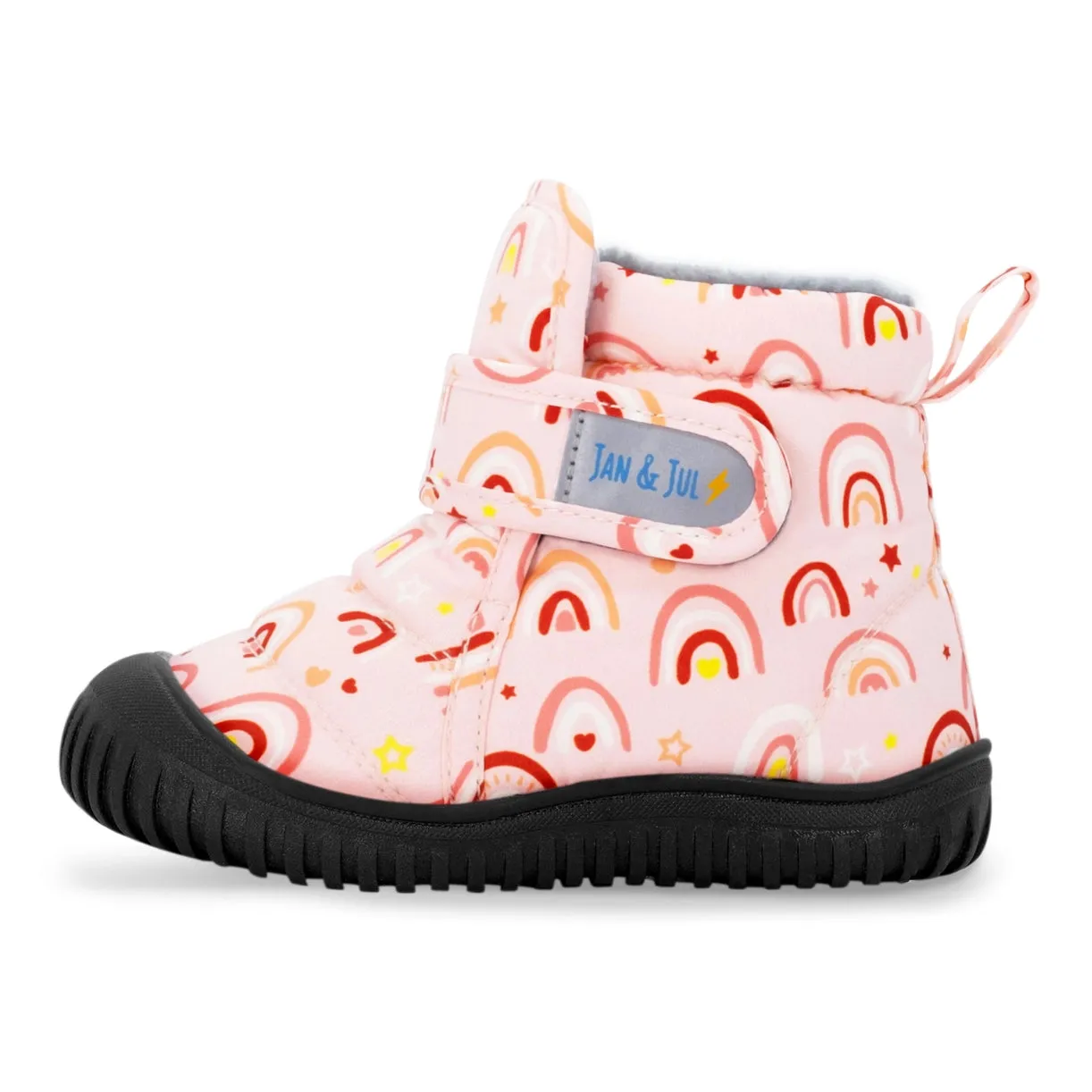 Jan & Jul Kids Toasty-Dry Boots/Booties - Pink Rainbow