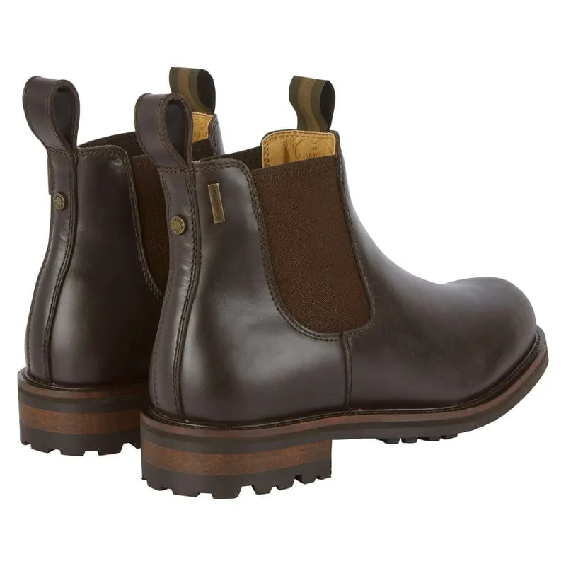 Le Chameau Chelsea Aventure Cuir Mens Waterproof Leather Boots - Marron Fonce