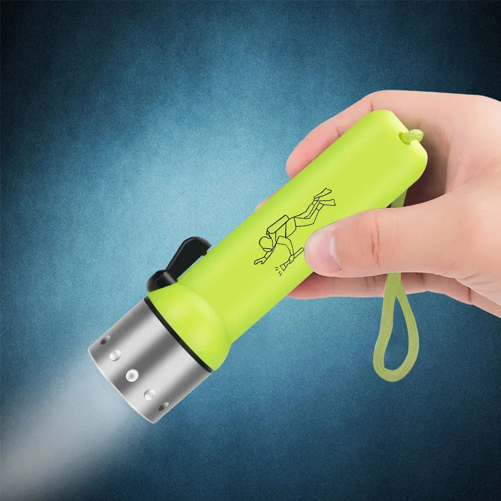 LED Diving Flashlight Lamp Waterproof scuba Diver Flashlight underwater Diving Flash Light Torch camping outdoor Fish work light