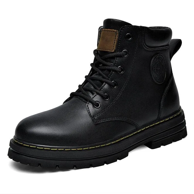 Men's Boots - Genuine Leather Ankle Boots