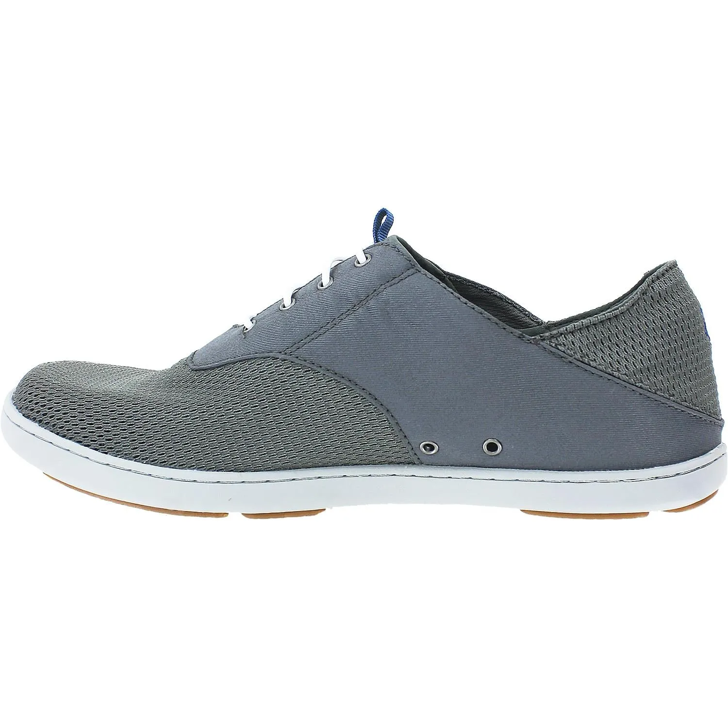 Men's OluKai Nohea Moku Fog/Charcoal Canvas/Mesh