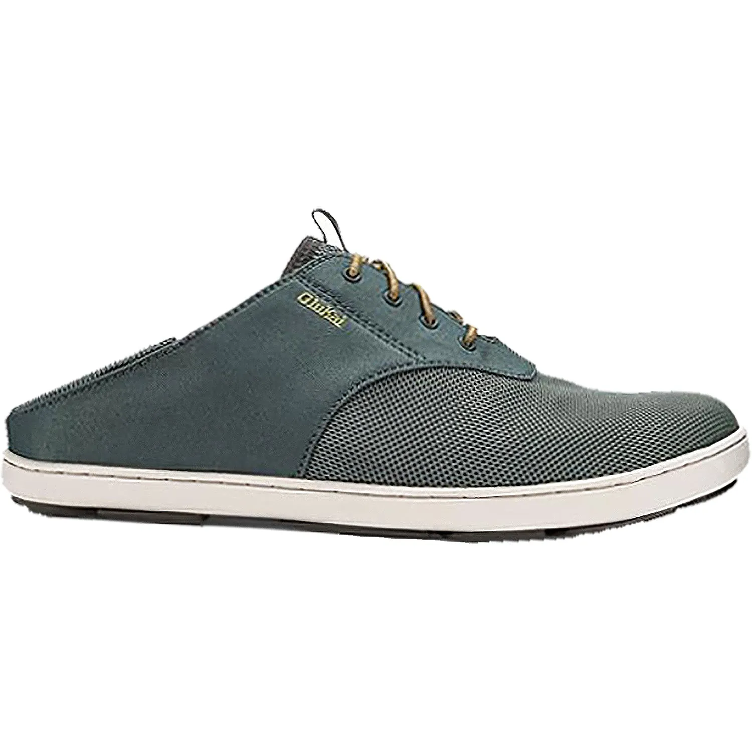 Men's OluKai Nohea Moku Wind Grey Canvas/Mesh