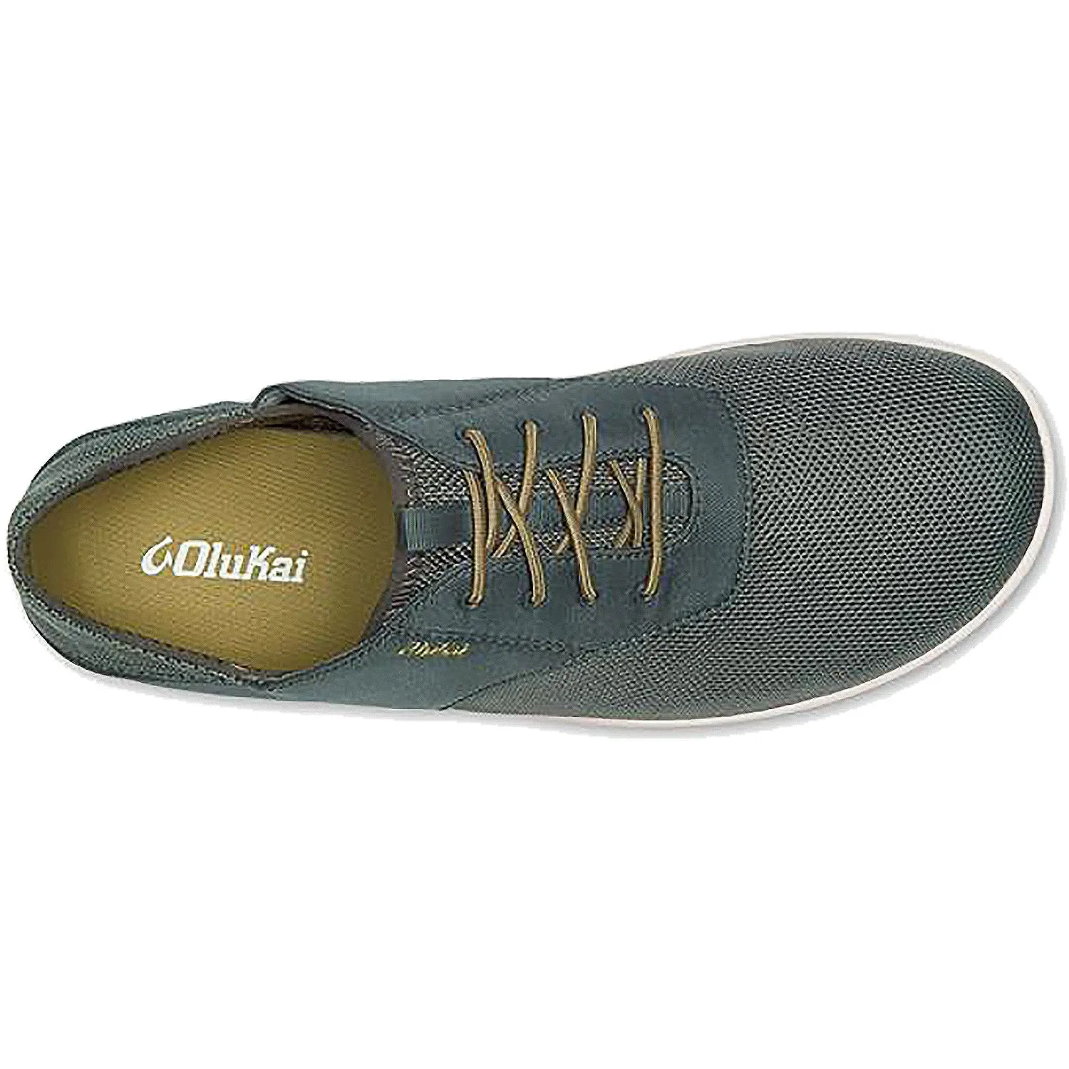 Men's OluKai Nohea Moku Wind Grey Canvas/Mesh