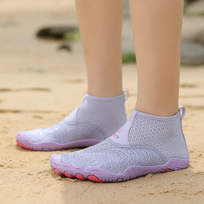 Mid-top Anti-mud Beach Shoes Women's Thick Bottom Anti-cut