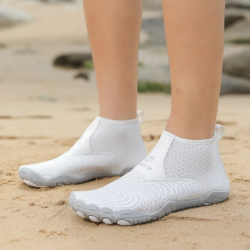 Mid-top Anti-mud Beach Shoes Women's Thick Bottom Anti-cut