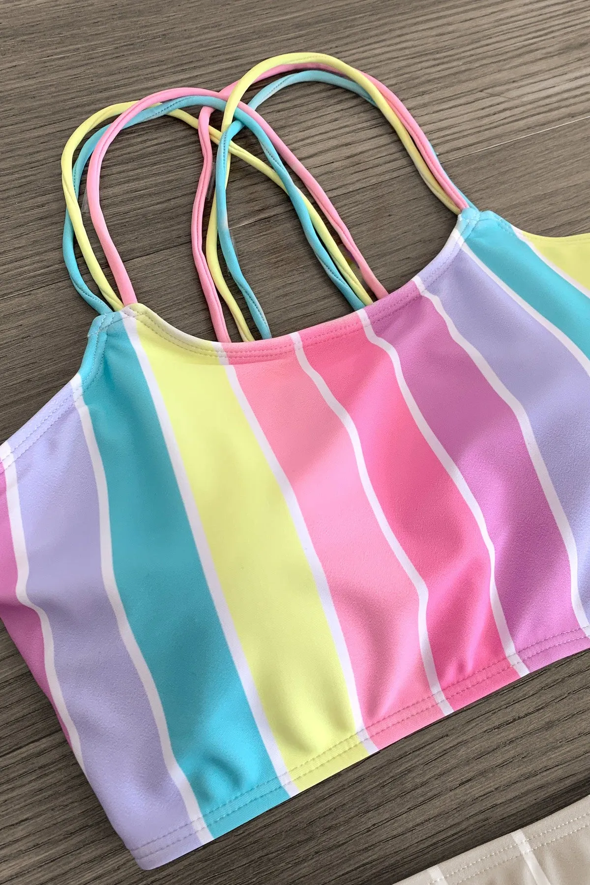 Mom & Me - Pastel Stripe Bikini