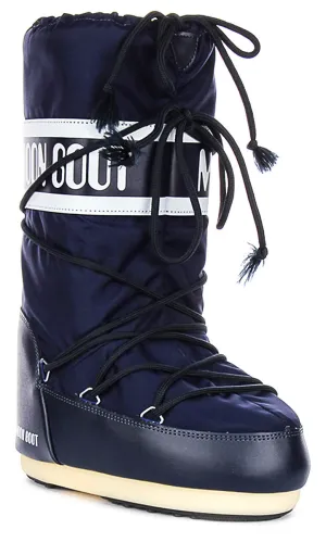 Moon Boot Icon Nylon In Blue For Women