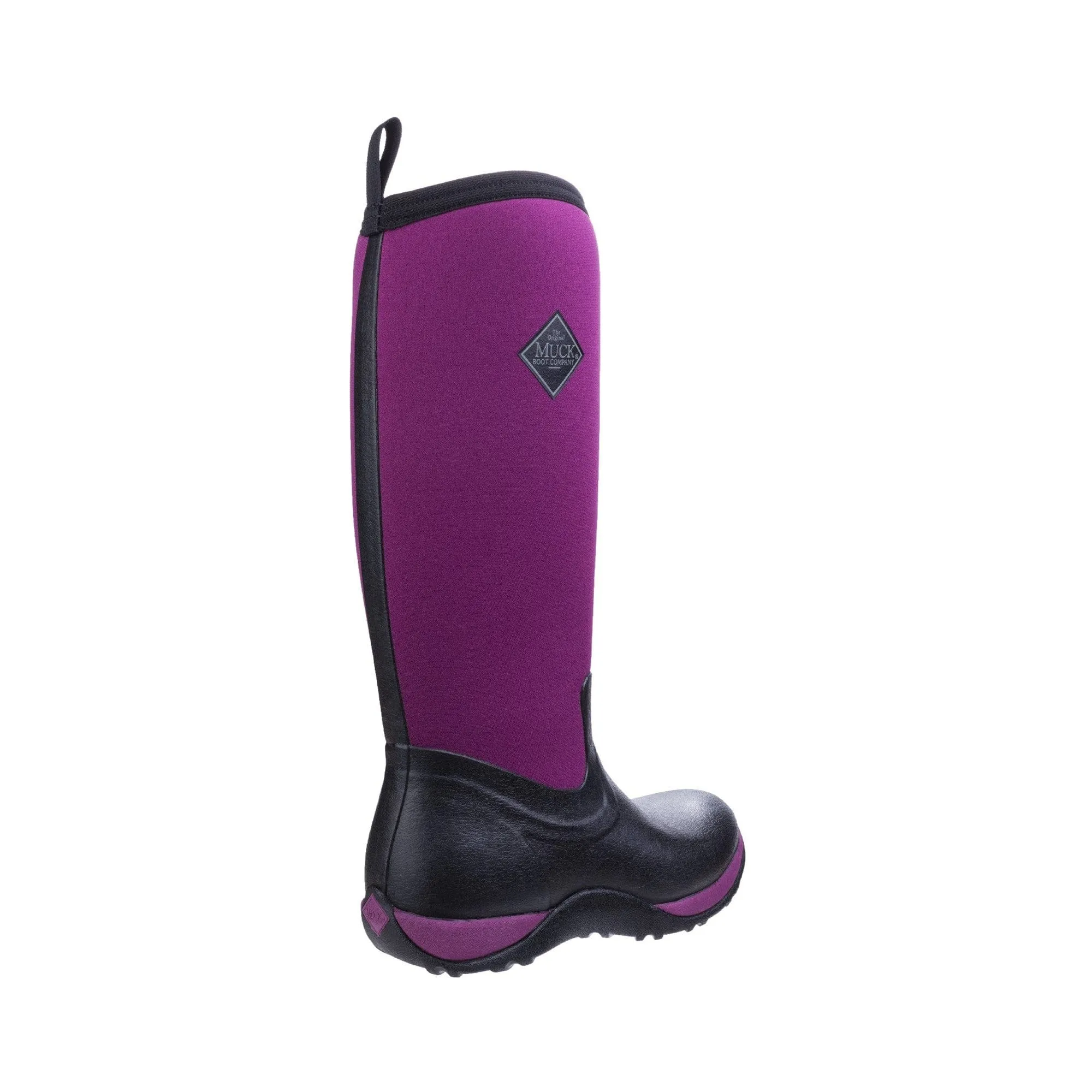 Muck Boots Arctic Adventure Womens Pull On Wellington Boot - Black/Maroon