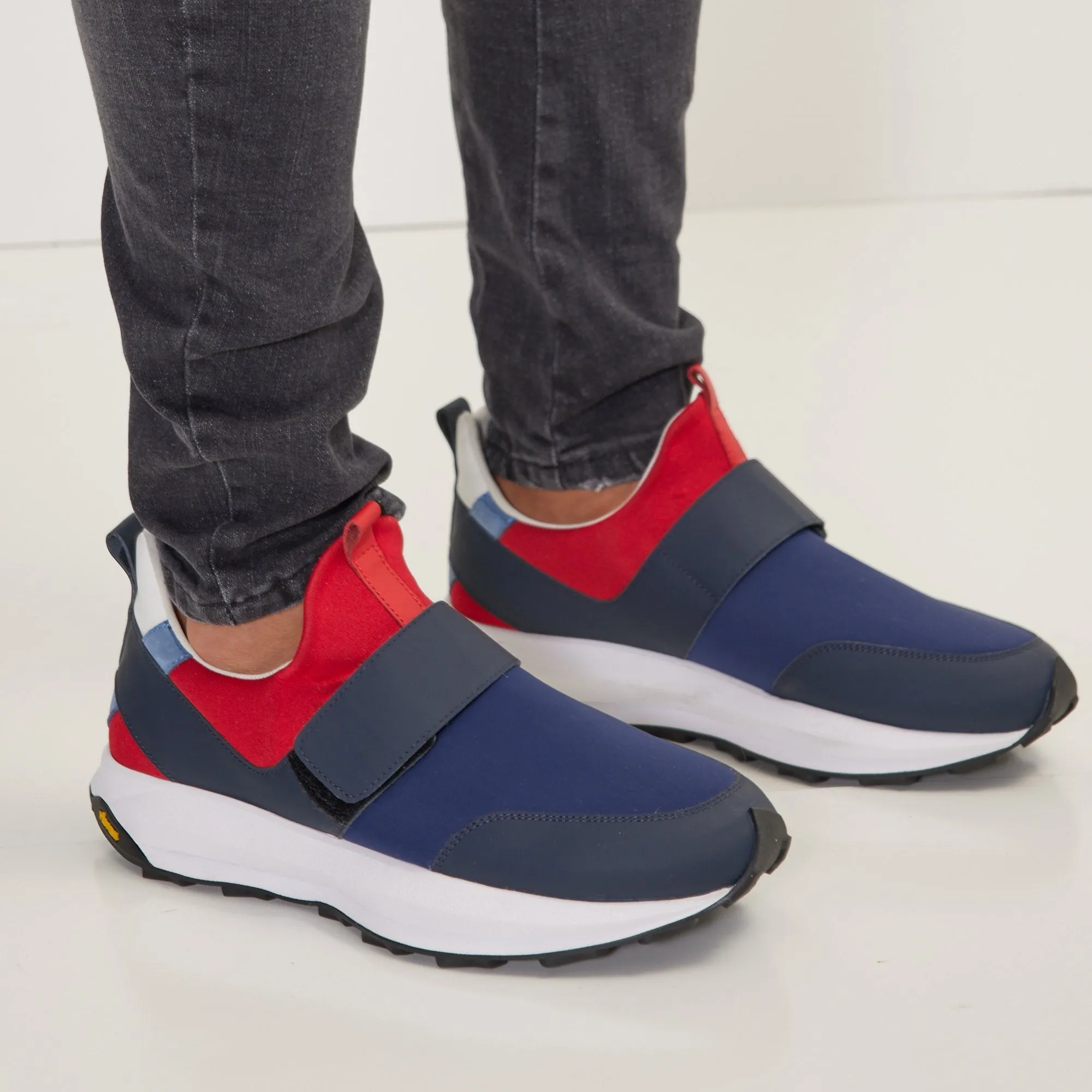 Neoprene Racers Vibram Sole - Navy Red