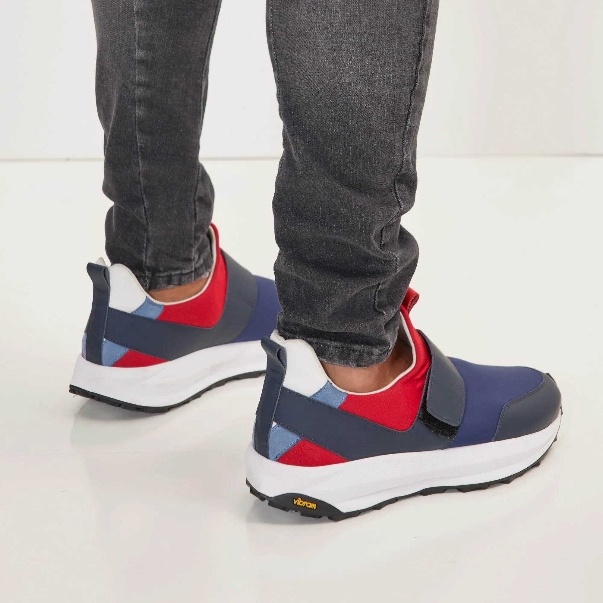 Neoprene Racers Vibram Sole - Navy Red