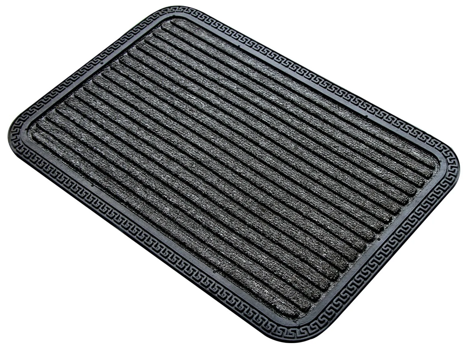 OnlyMat Anti Slip and Anti Fade Grey Bathroom Door Mat