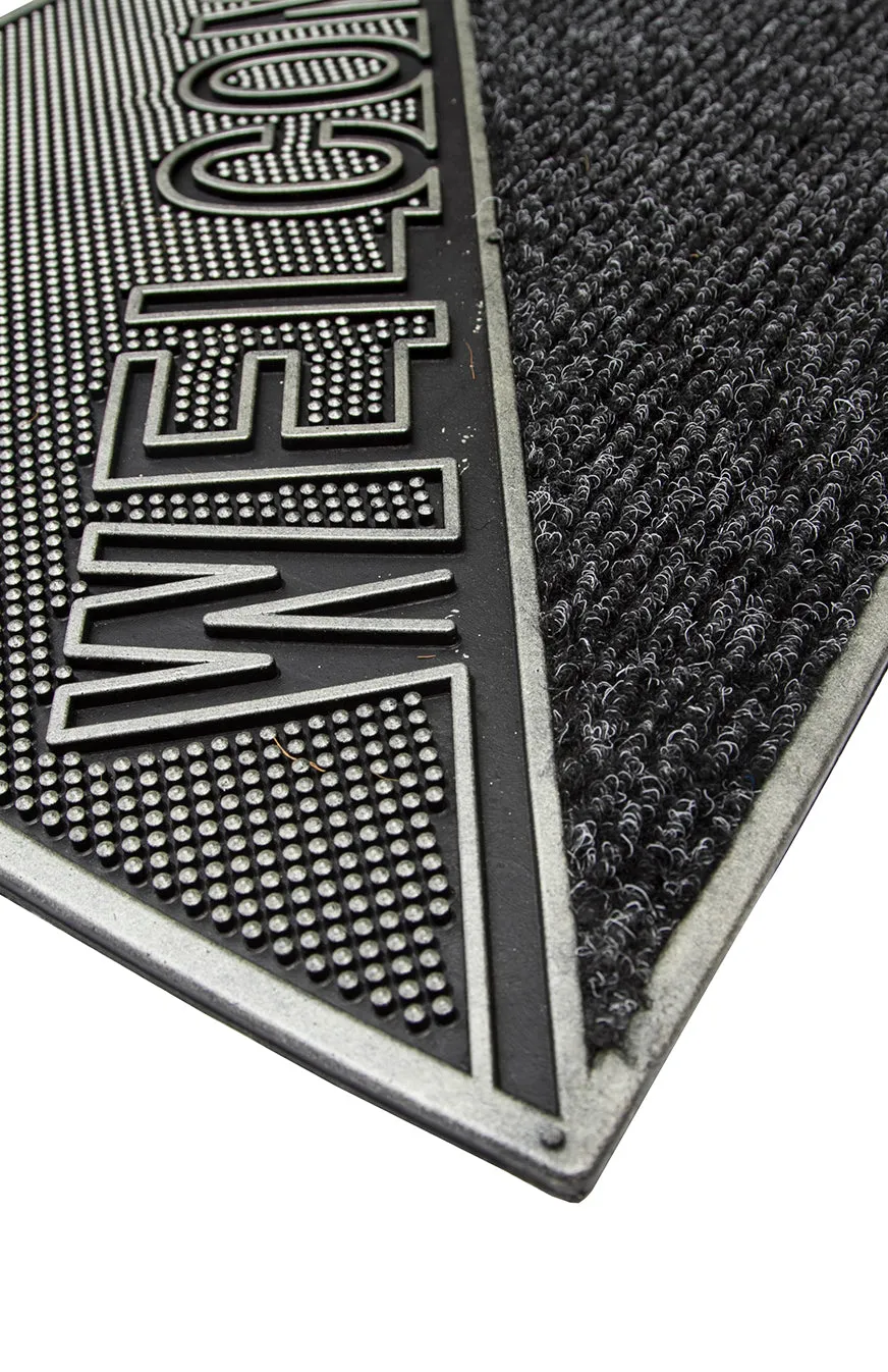 OnlyMat Dual Mat - Pin and PP - Wet and Dry area for sanitising shoes - Indoor / Outdoor, Waterproof