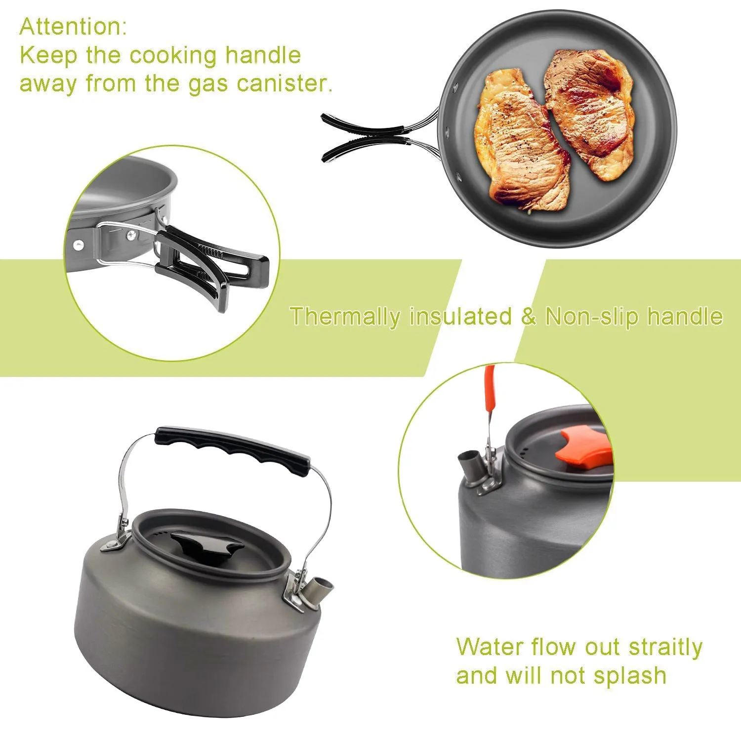 Outdoor Cookware Set for 2-3 People