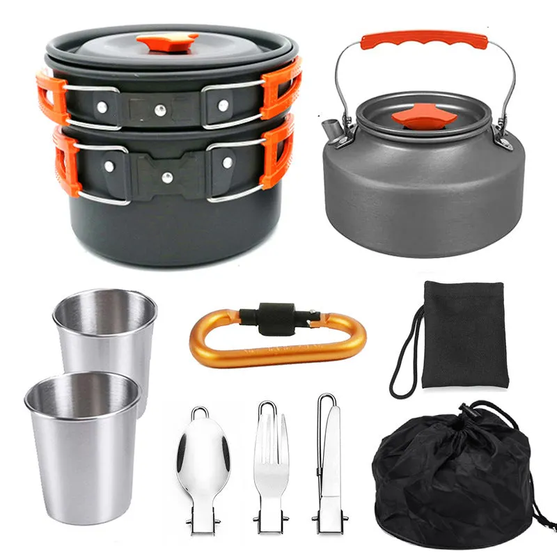 Outdoor Cookware Set for 2-3 People