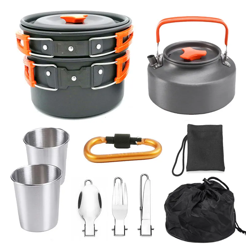 Outdoor Cookware Set for 2-3 People