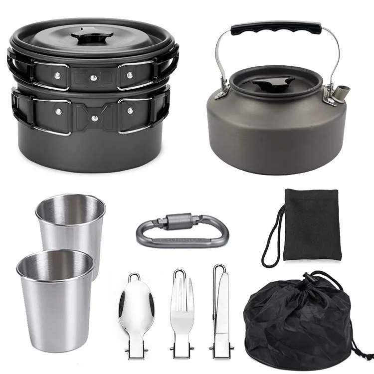 Outdoor Cookware Set for 2-3 People