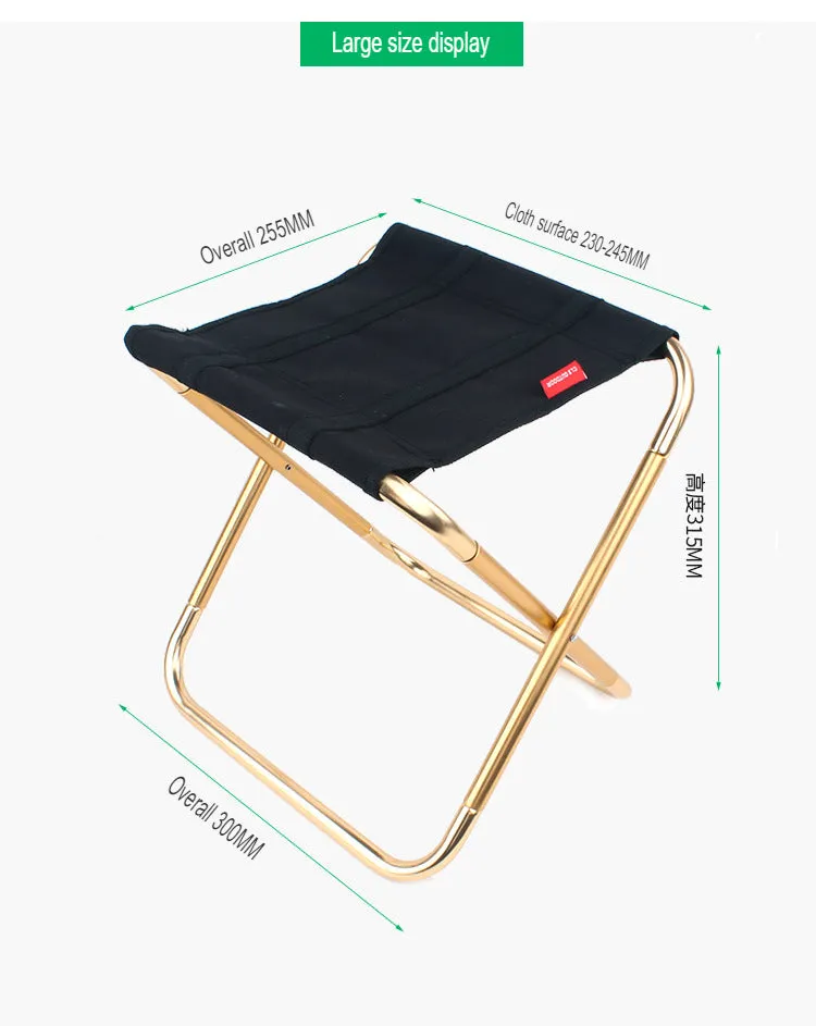 Outdoor Folding Chair, Portable Mini Adult Barbecue Chair, Fishing Stool, Simple And Lightweight Train Stool