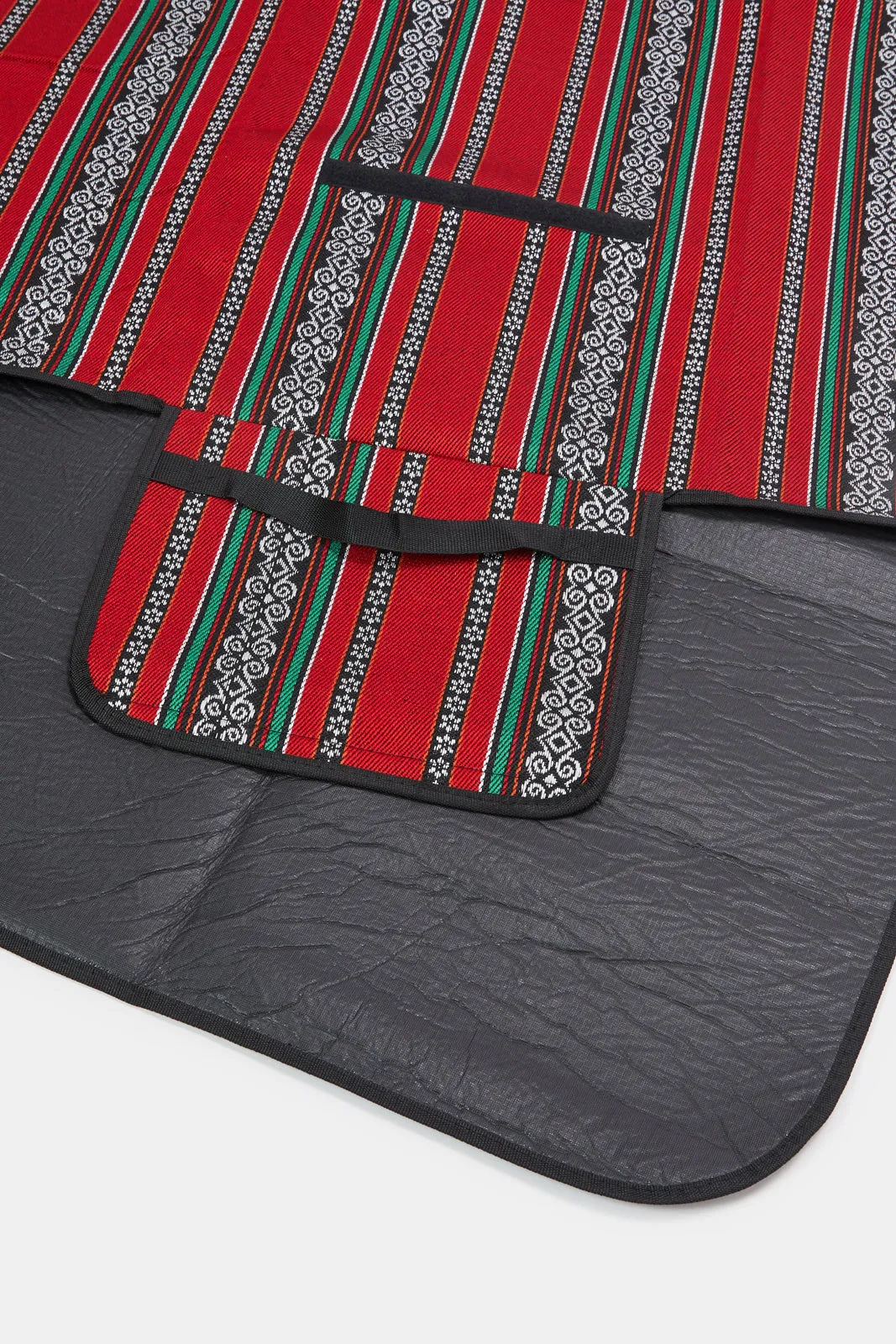 Red And Black Foldable Arabic Camping Carpet