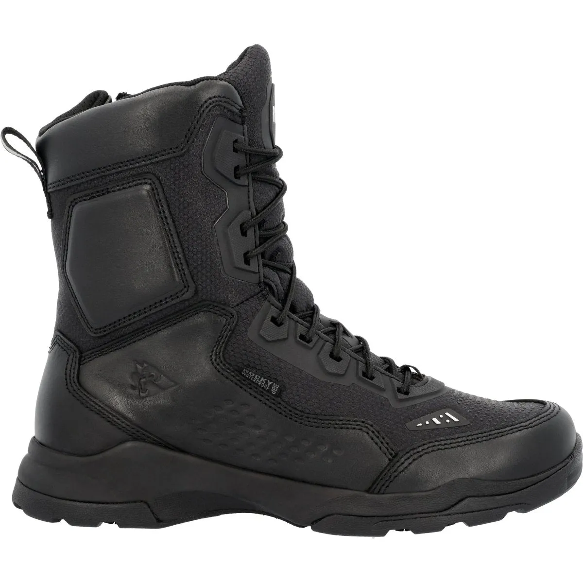 Rocky Tac One Men's 6” Composite Toe Internal Met Guard Work Boots Rkd0111 In Black