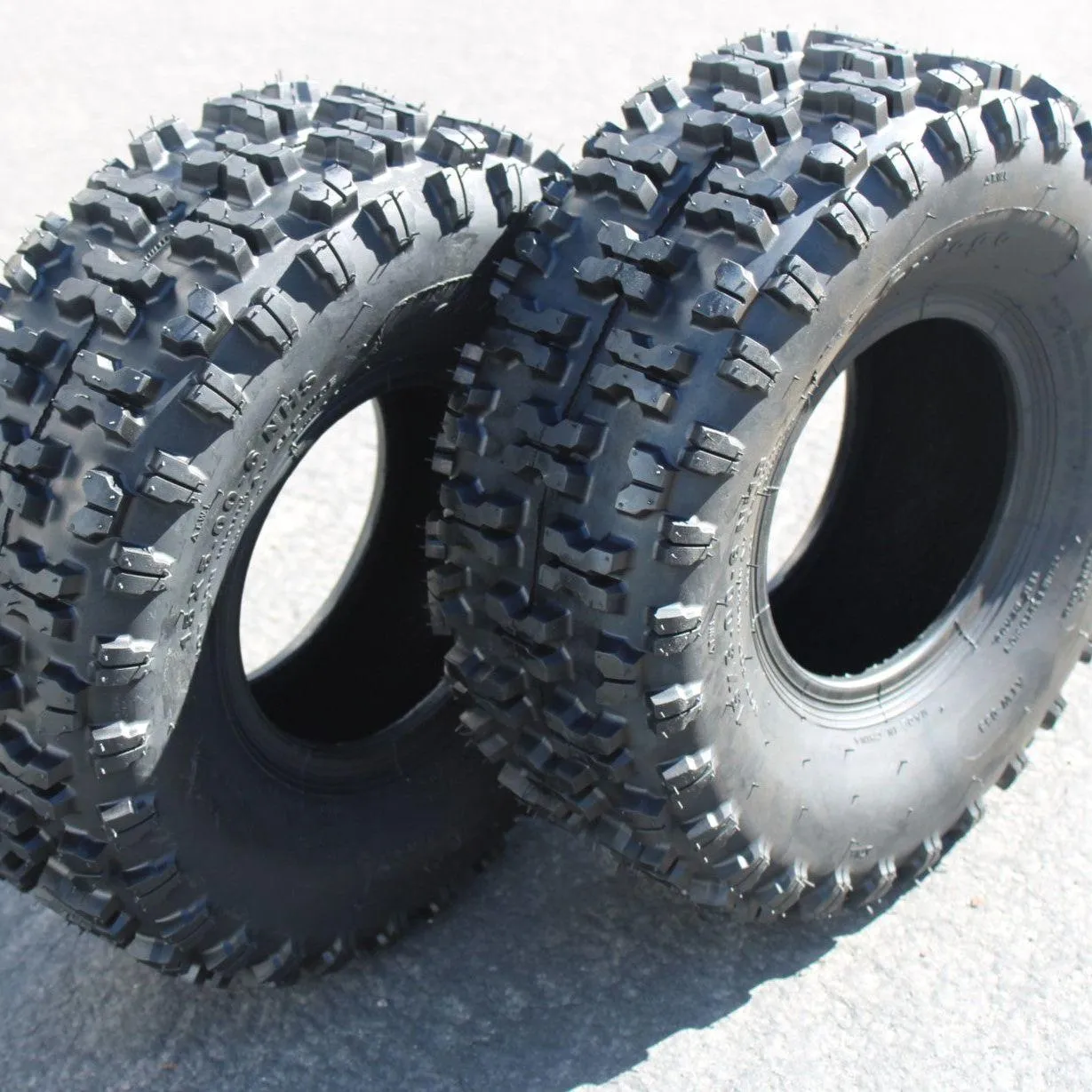 (Set of 4) Antego 15X5.00-6 ATW-053 2 ply Snow Blower Tires Non-directional