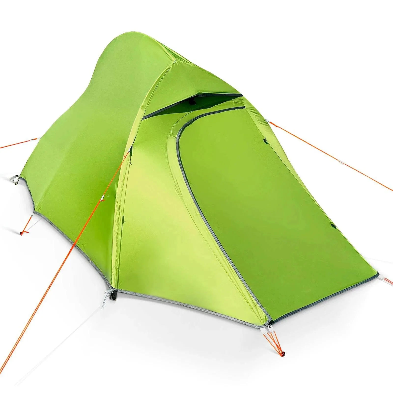 Ultralight 20D Tent Outdoor Camping Tent for 1-2 Person Double Y Fish Ridge Design Tent Waterproof Windproof Camping Tent