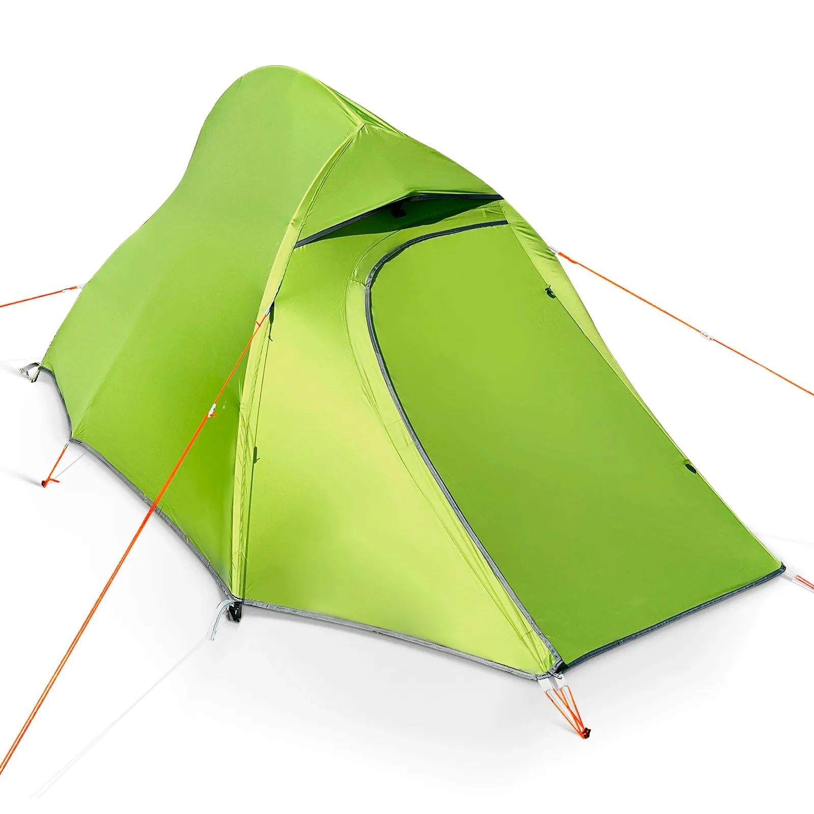 Ultralight 20D Tent Outdoor Camping Tent for 1-2 Person Double Y Fish Ridge Design Tent Waterproof Windproof Camping Tent