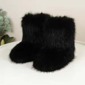 Winter Fuzzy Boots Women  Shoes Fluffy Fur Snow Boots