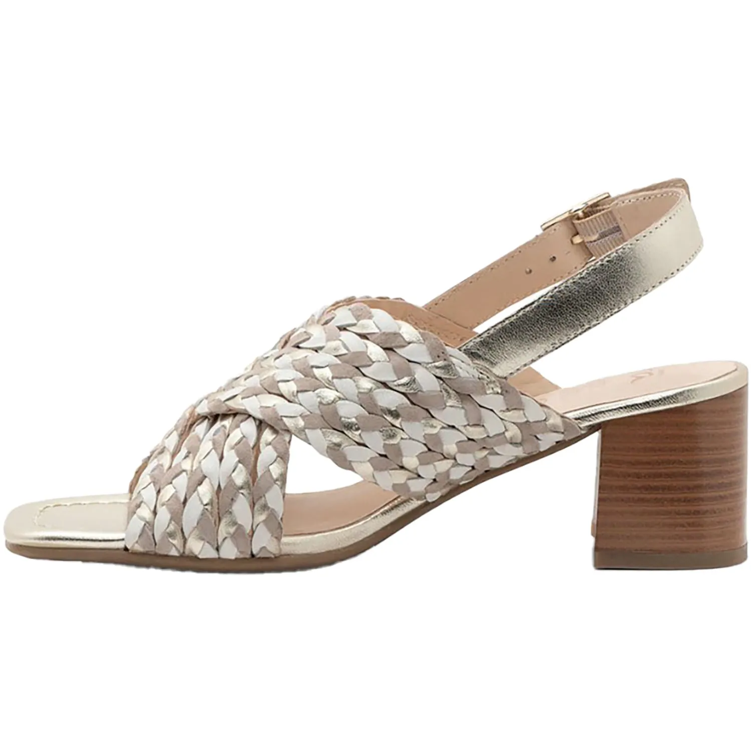 Women's Ara Benson Cream Metallic Multi Leather