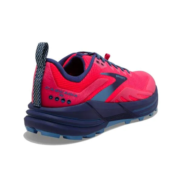 Women's Cascadia 16 Trail -  Pink/Flambe/Cobalt