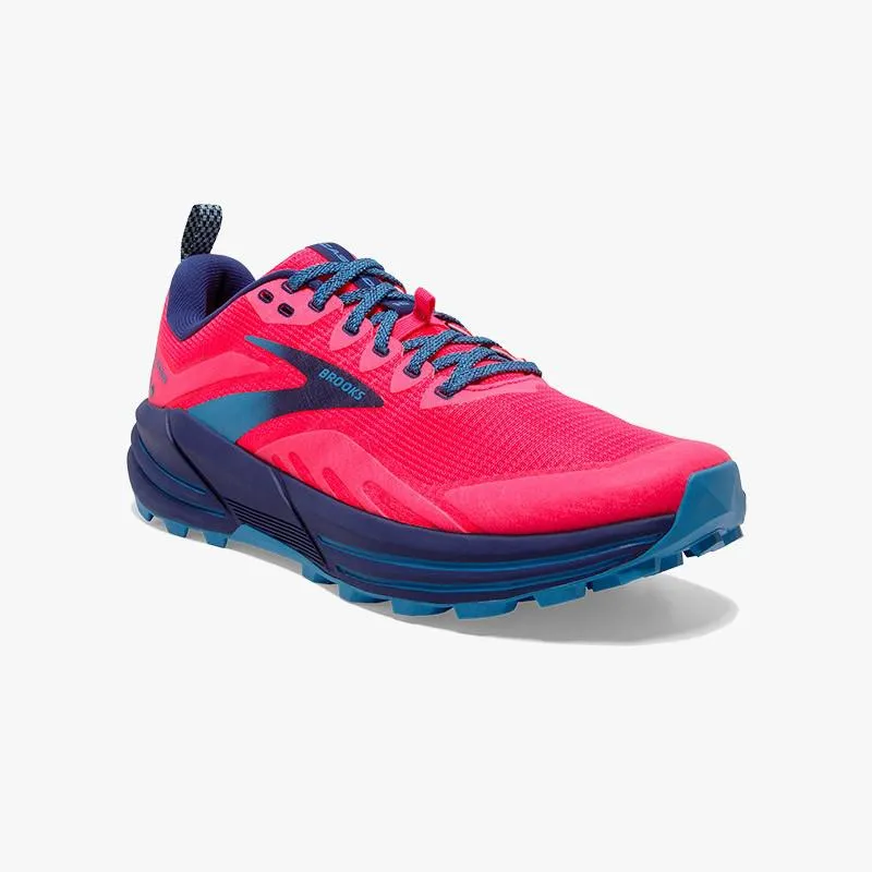 Women's Cascadia 16 Trail -  Pink/Flambe/Cobalt